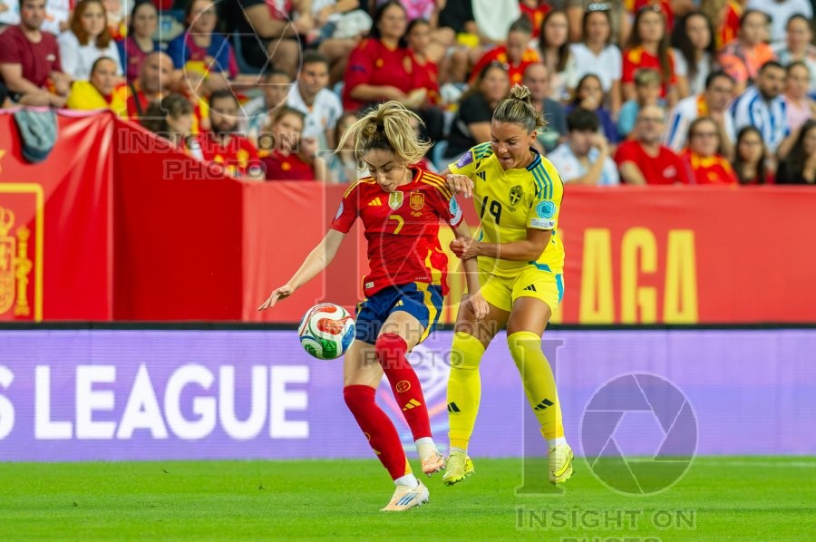 UEFA WOMEN’S NATIONS LEAGUE 2025 SEMIFINAL SPAIN VS SWEDEN