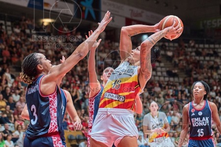 Spar Girona v Emlak Konut, EuroLeague Women Basketball, Girona, Spain