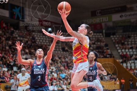 Spar Girona v Emlak Konut, EuroLeague Women Basketball, Girona, Spain